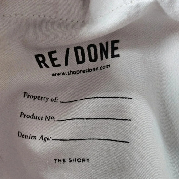 Re/done‎ Levi’s the short cut off pink shorts NWT Size 26 - Picture 6 of 8